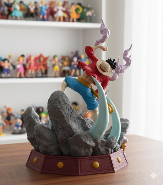 Monkey D. Luffy Statue – Large 3D Printed One Piece Fan Art