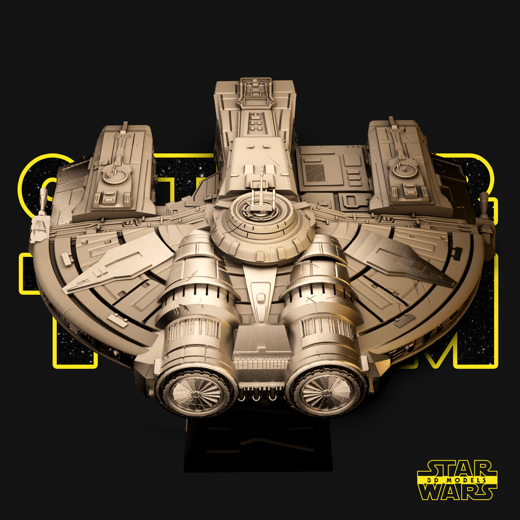 Sci-Fi Freighter-Inspired 3D Printed Display Model | 50cm