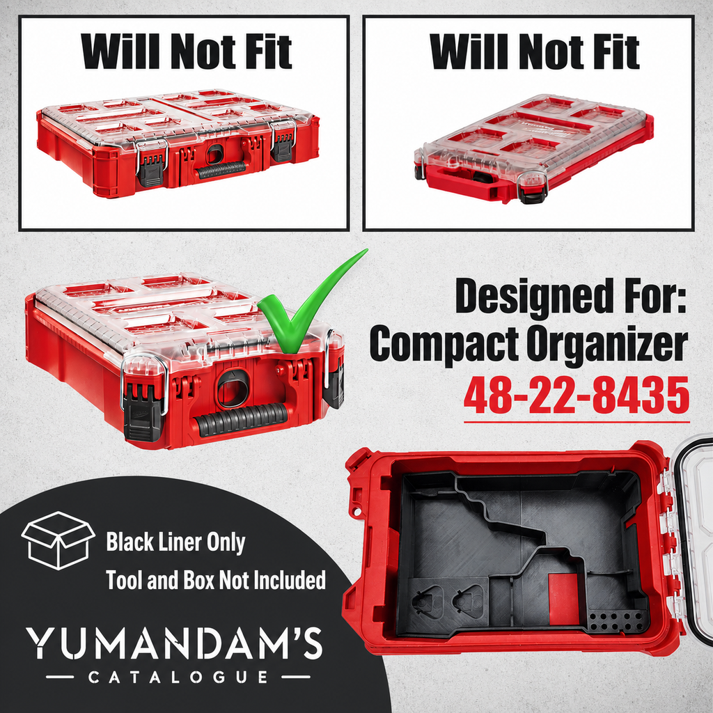 Milwaukee M12 Fuel Drill Driver Organiser | Compact Packout Insert