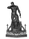 Red Masked Vigilante-Inspired 3D Printed Display Statue