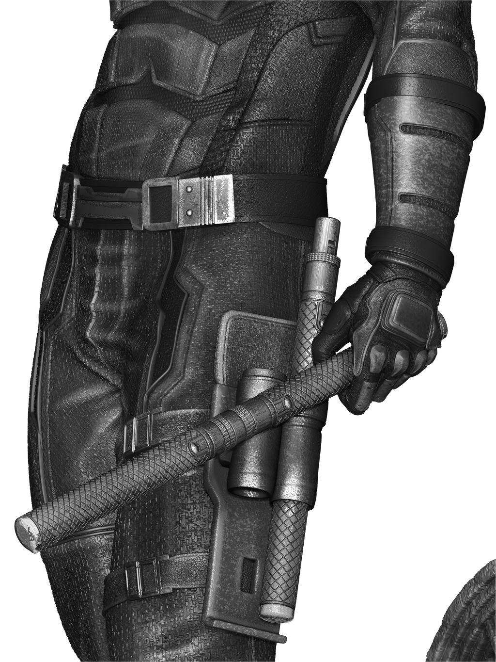 Red Masked Vigilante-Inspired 3D Printed Display Statue