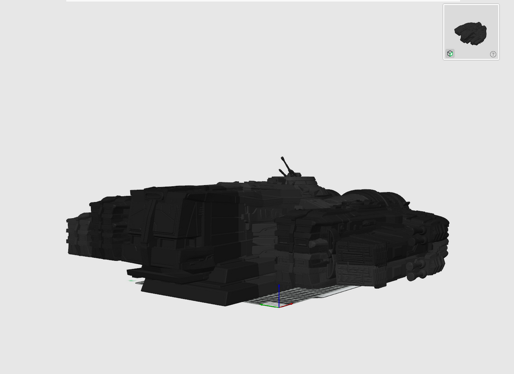 Sci-Fi Freighter-Inspired 3D Printed Display Model | 50cm