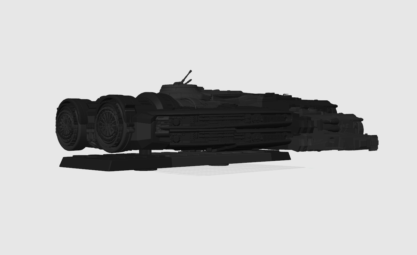 Sci-Fi Freighter-Inspired 3D Printed Display Model | 50cm
