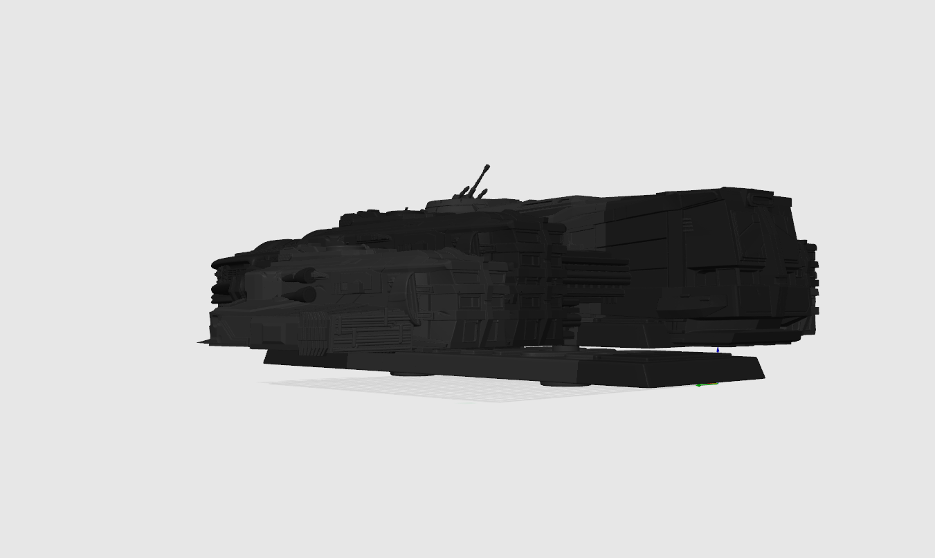 Sci-Fi Freighter-Inspired 3D Printed Display Model | 50cm