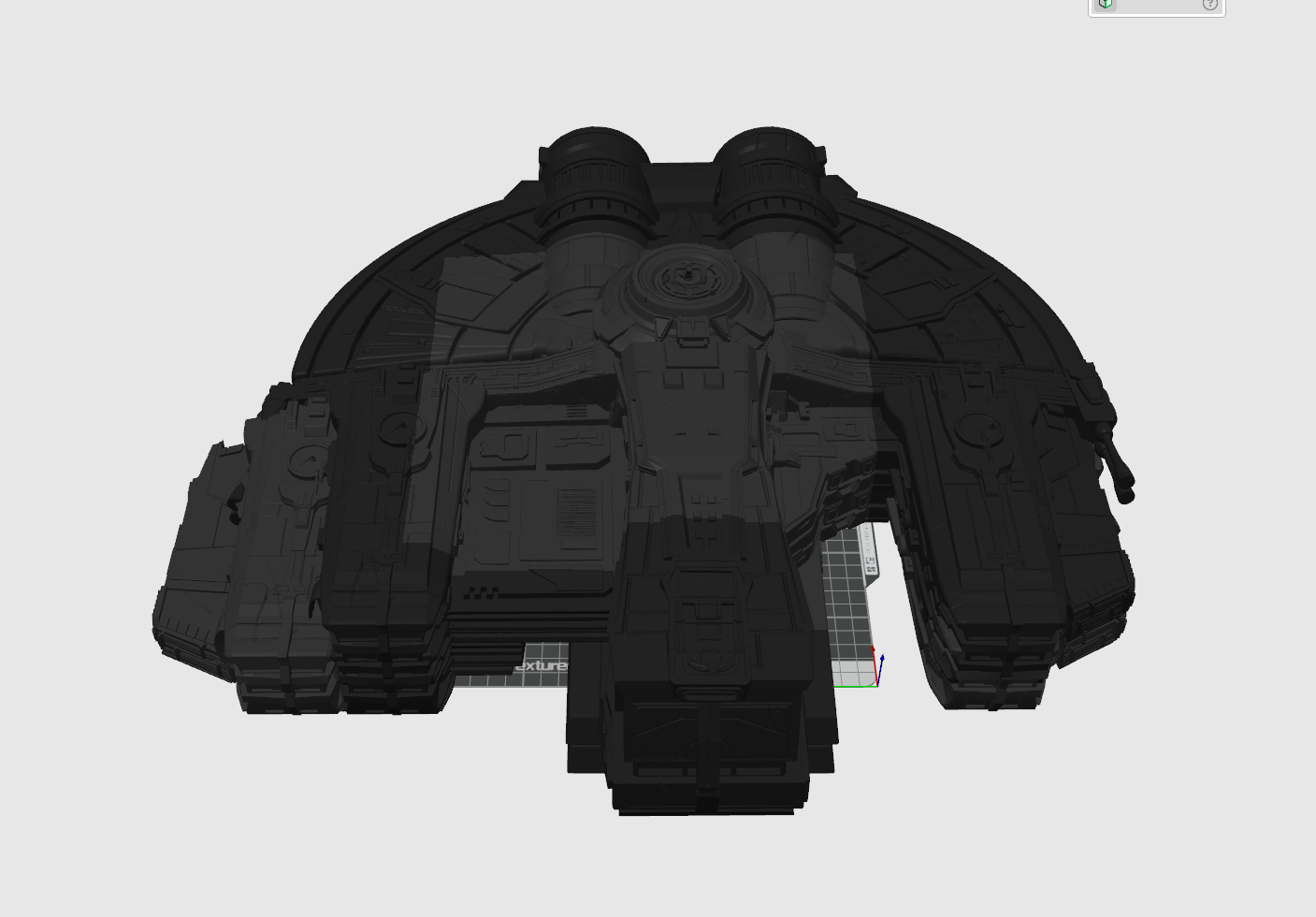 Sci-Fi Freighter-Inspired 3D Printed Display Model | 50cm