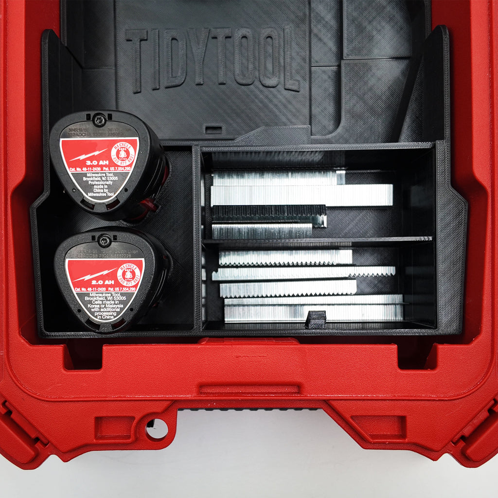 Milwaukee M12 Crown Stapler Organiser | Compact Packout Insert