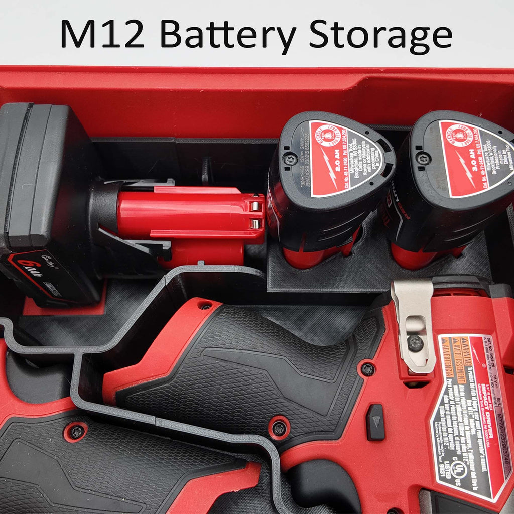Milwaukee M12 Fuel Drill Driver Organiser | Compact Packout Insert