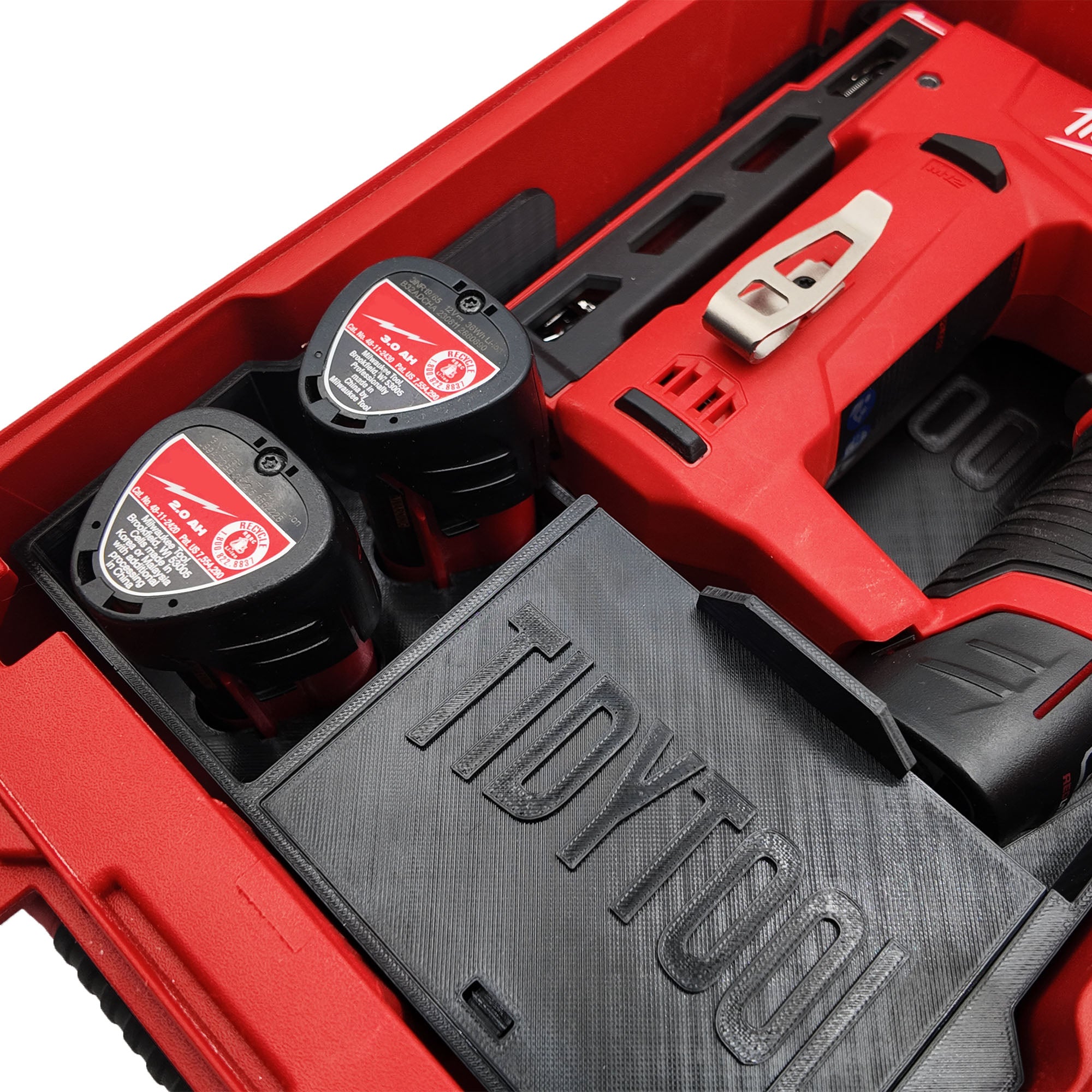 Milwaukee M12 Crown Stapler Organiser | Compact Packout Insert