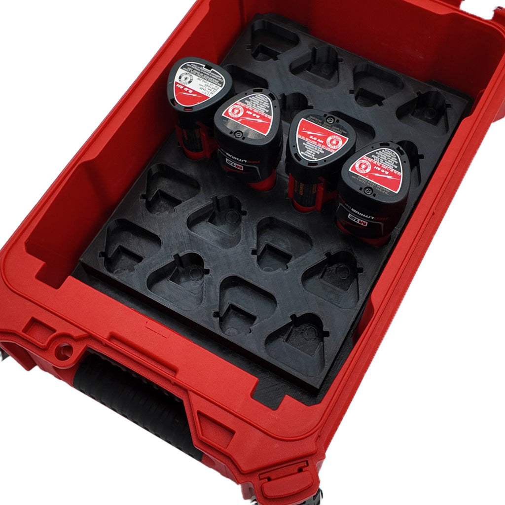 Milwaukee M12 Small Battery Organiser for Compact Packout
