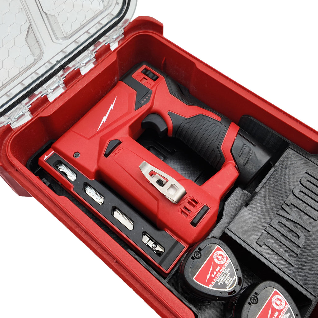 Milwaukee M12 Crown Stapler Organiser | Compact Packout Insert