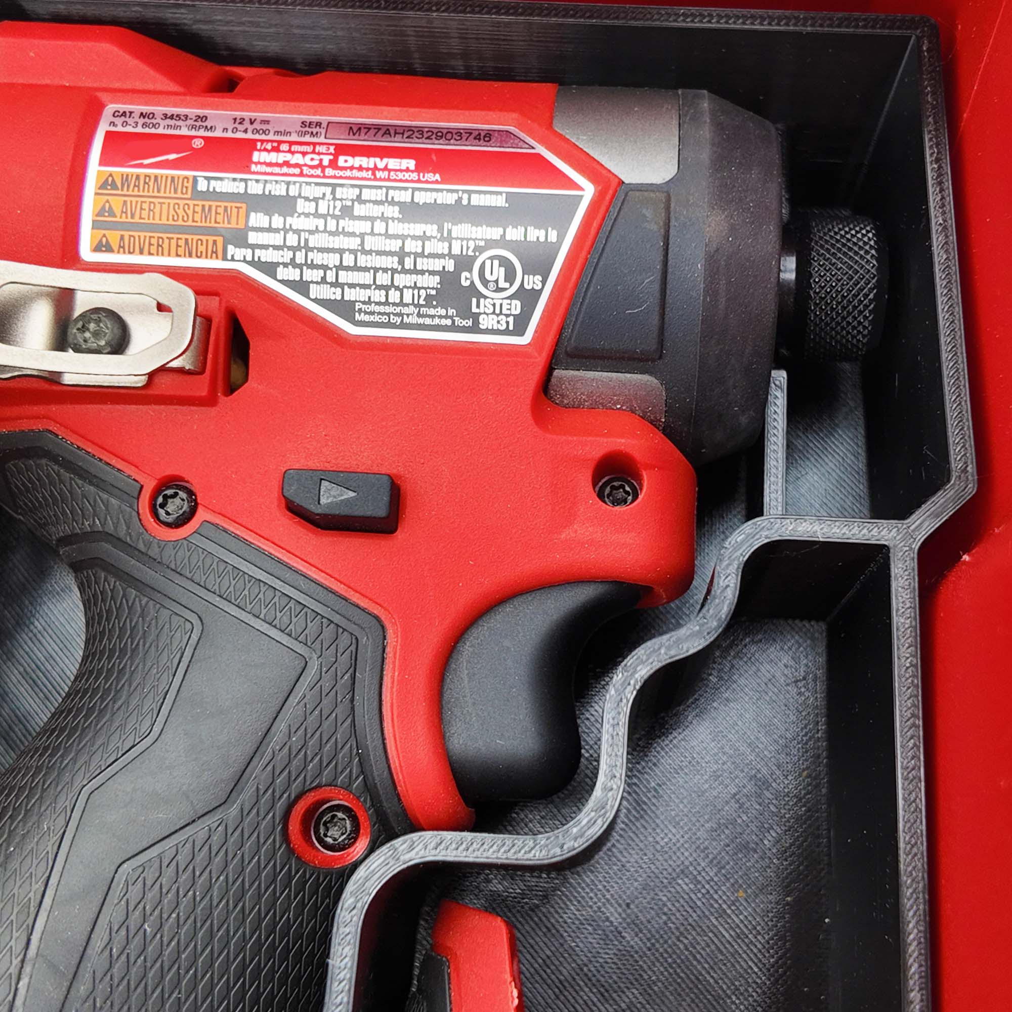 Milwaukee M12 Fuel Drill Driver Organiser | Compact Packout Insert