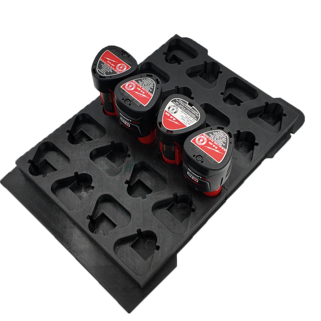 Milwaukee M12 Small Battery Organiser for Compact Packout
