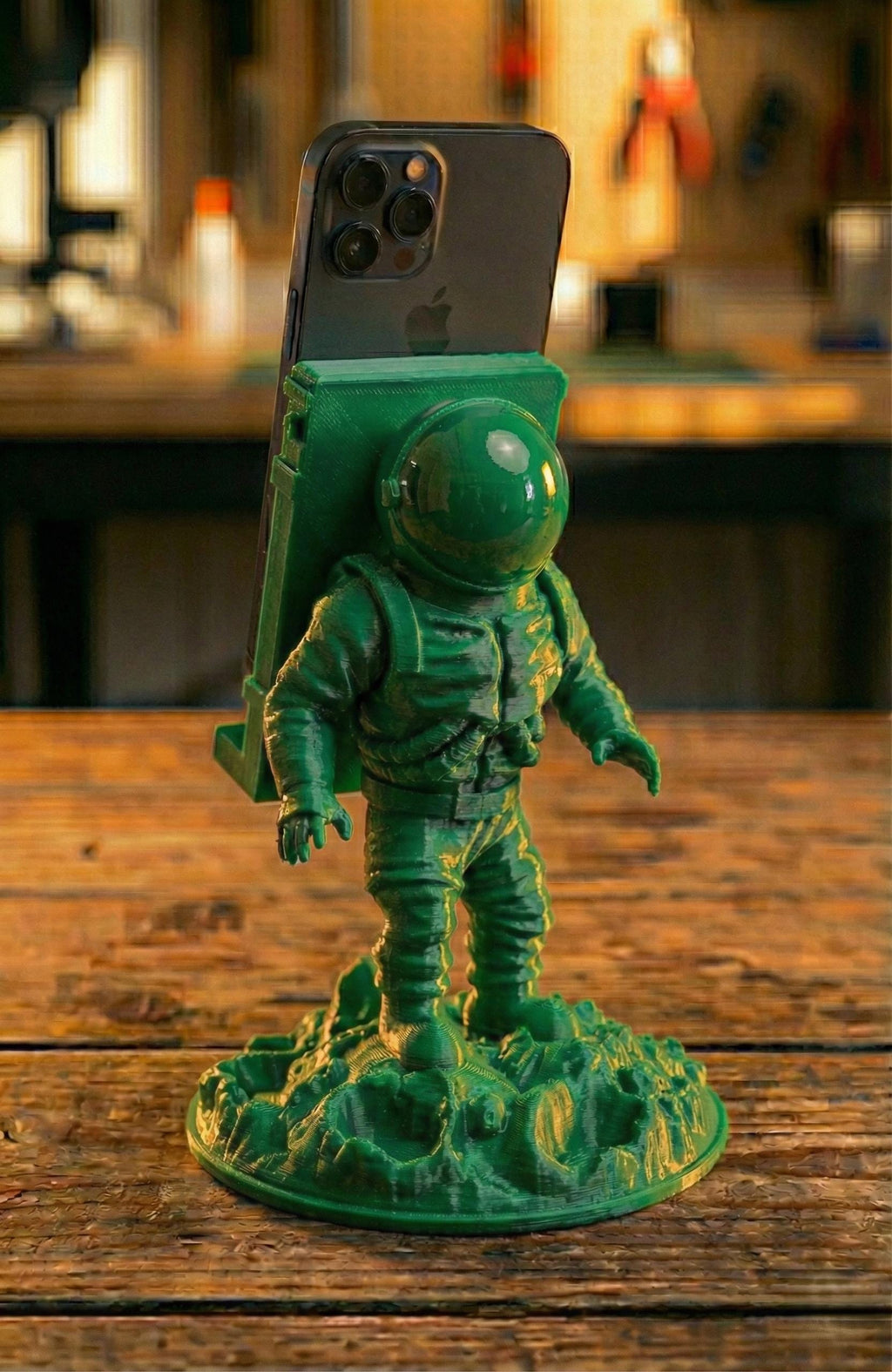 Personalized  Astronaut Phone Stand - Select from Colour Options: Green, Red, Blue & More!