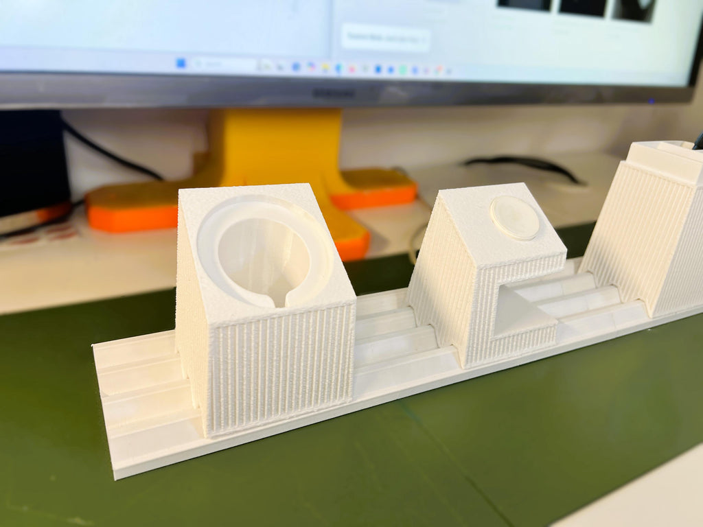 Moku Japandi Desk Organizer | Modular MagSafe, Apple Watch Charger Station, 3D Printed