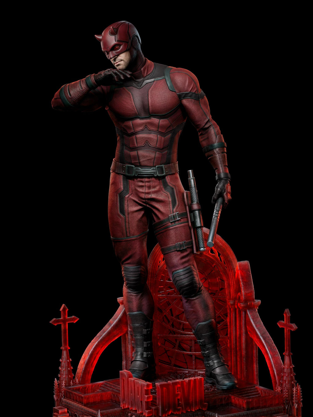 Daredevil Inspired 3D Printed Statue – 42cm Comic Figure Display