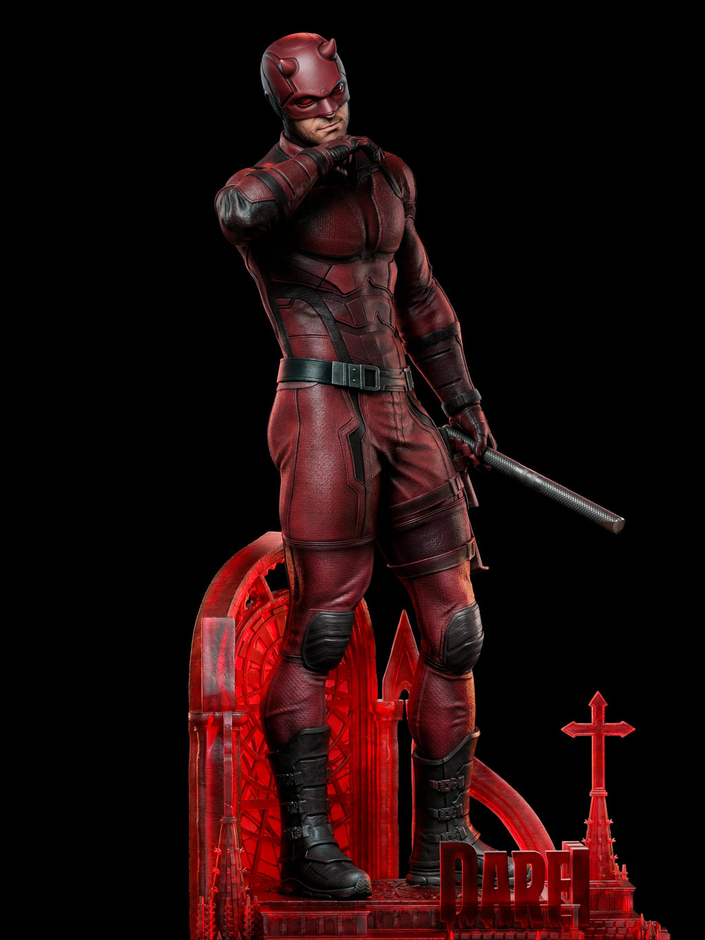 Daredevil Inspired 3D Printed Statue – 42cm Comic Figure Display