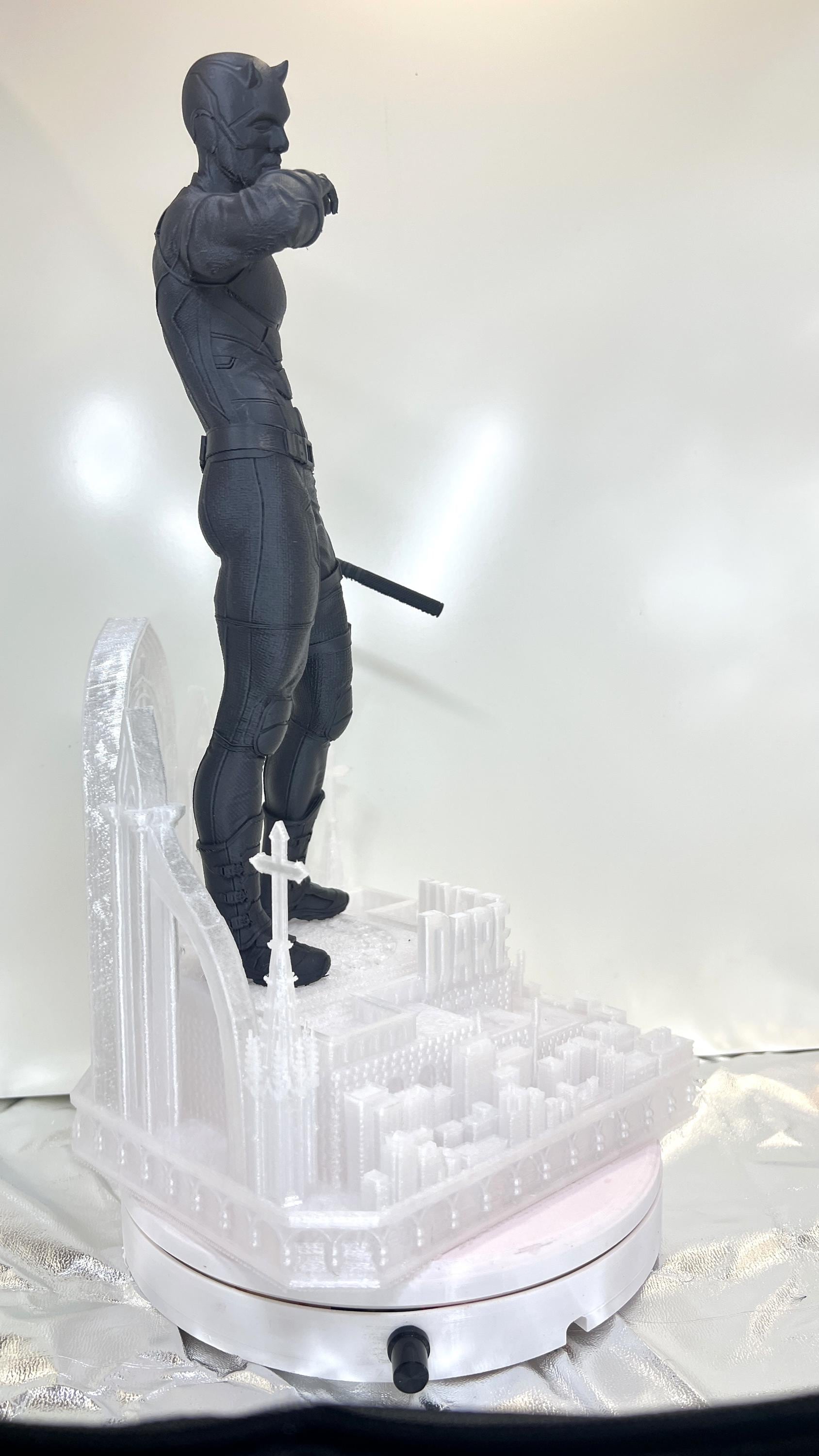 Daredevil Inspired 3D Printed Statue – 42cm Comic Figure Display