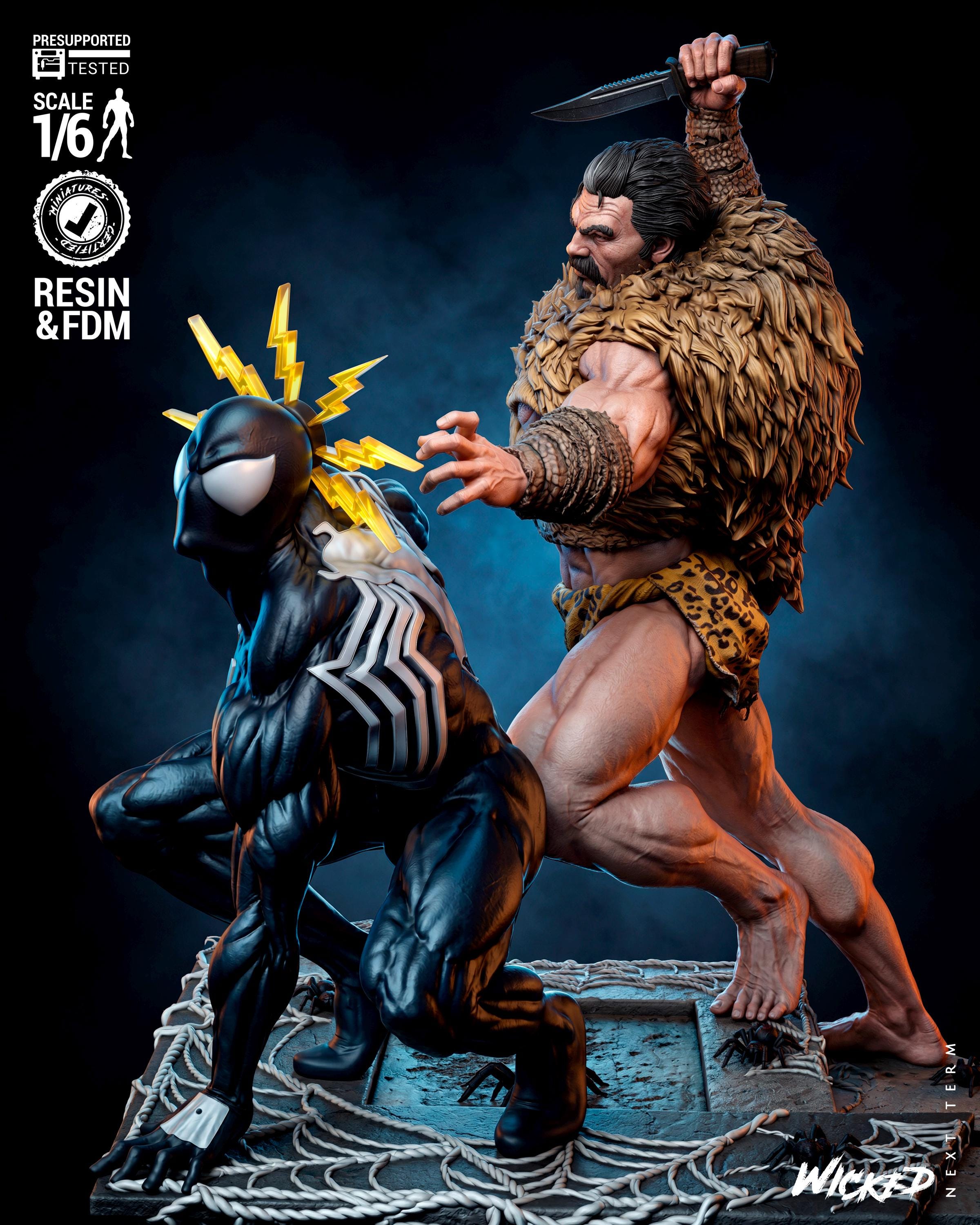 Spider-Man Last Hunt Diorama | Unpainted 1/6 Scale 3D Printed Fan Art Model(Unpainted)