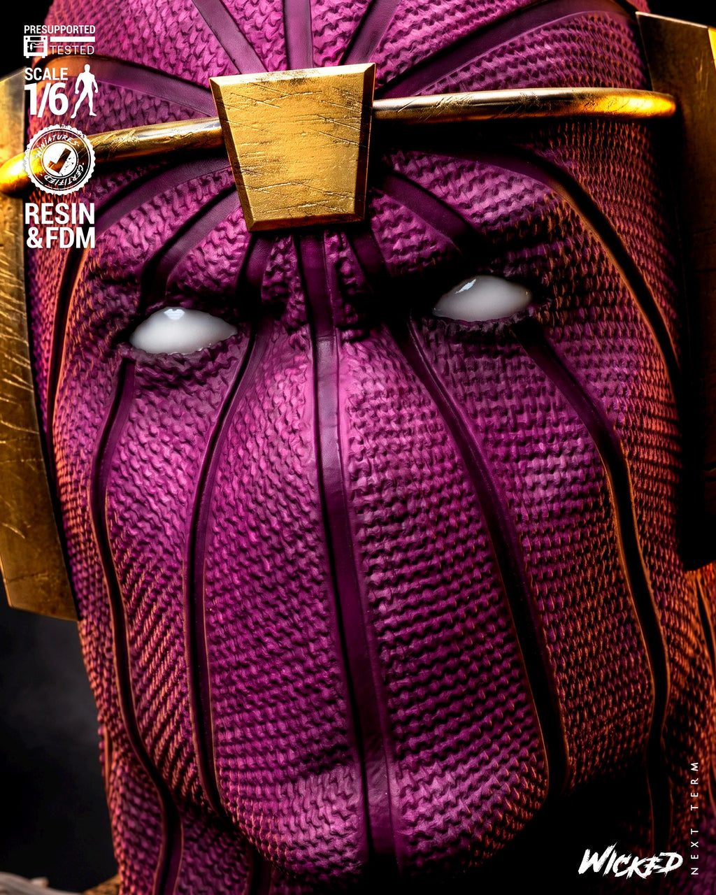 Unpainted Baron Zemo Fan Art Sculpture | 1/6 Scale 3D Printed Comic Figure