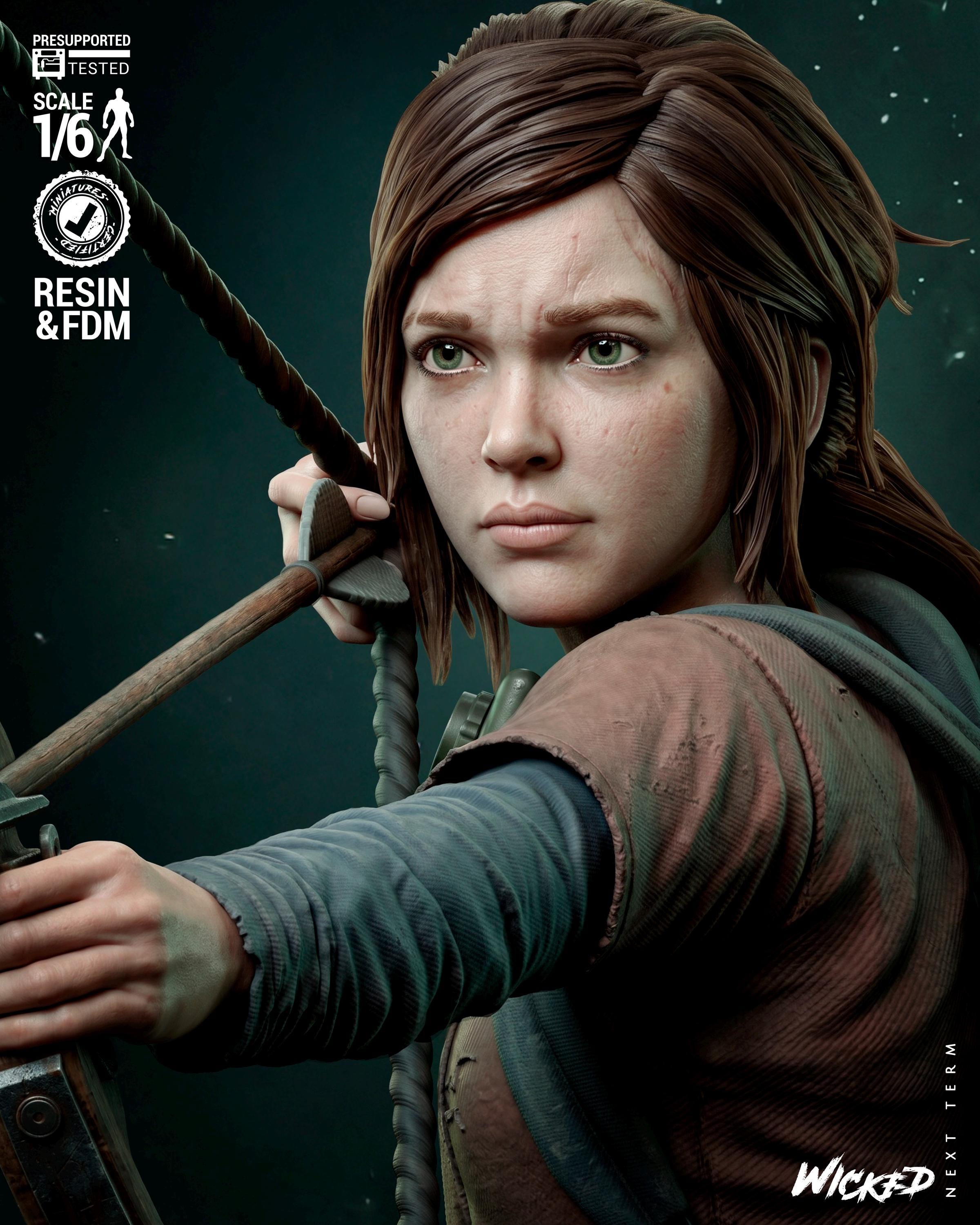 Ellie Inspired 3D Printed Sculpture | 1/6 Scale Fan Art Model Kit (Unpainted)