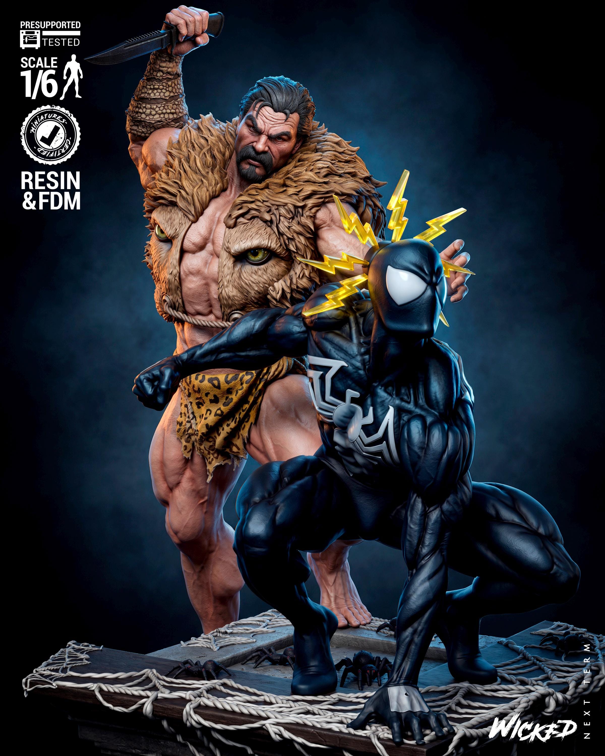 Spider-Man Last Hunt Diorama | Unpainted 1/6 Scale 3D Printed Fan Art Model(Unpainted)