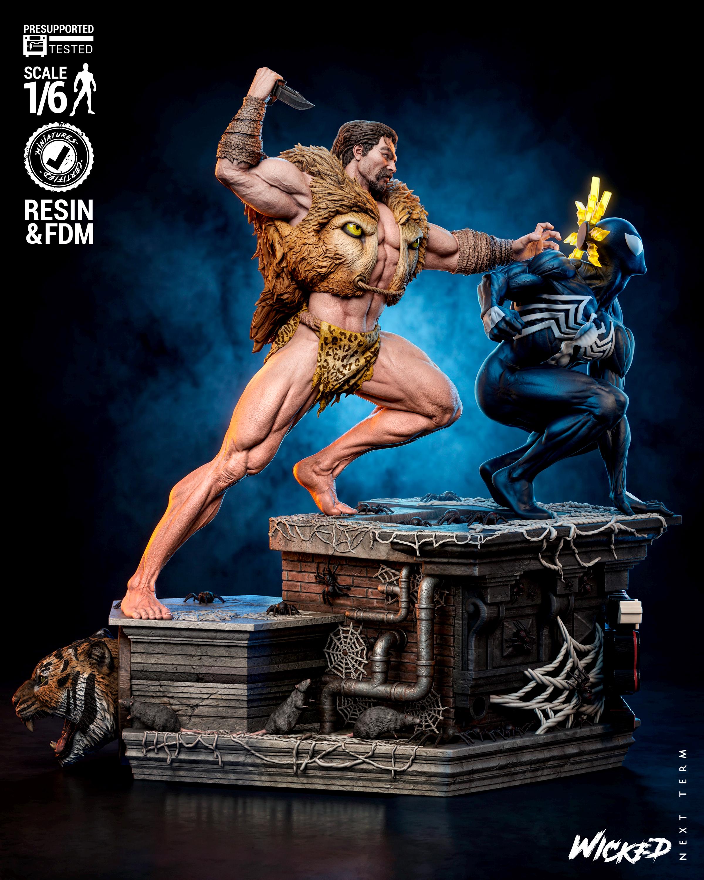 Spider-Man Last Hunt Diorama | Unpainted 1/6 Scale 3D Printed Fan Art Model(Unpainted)