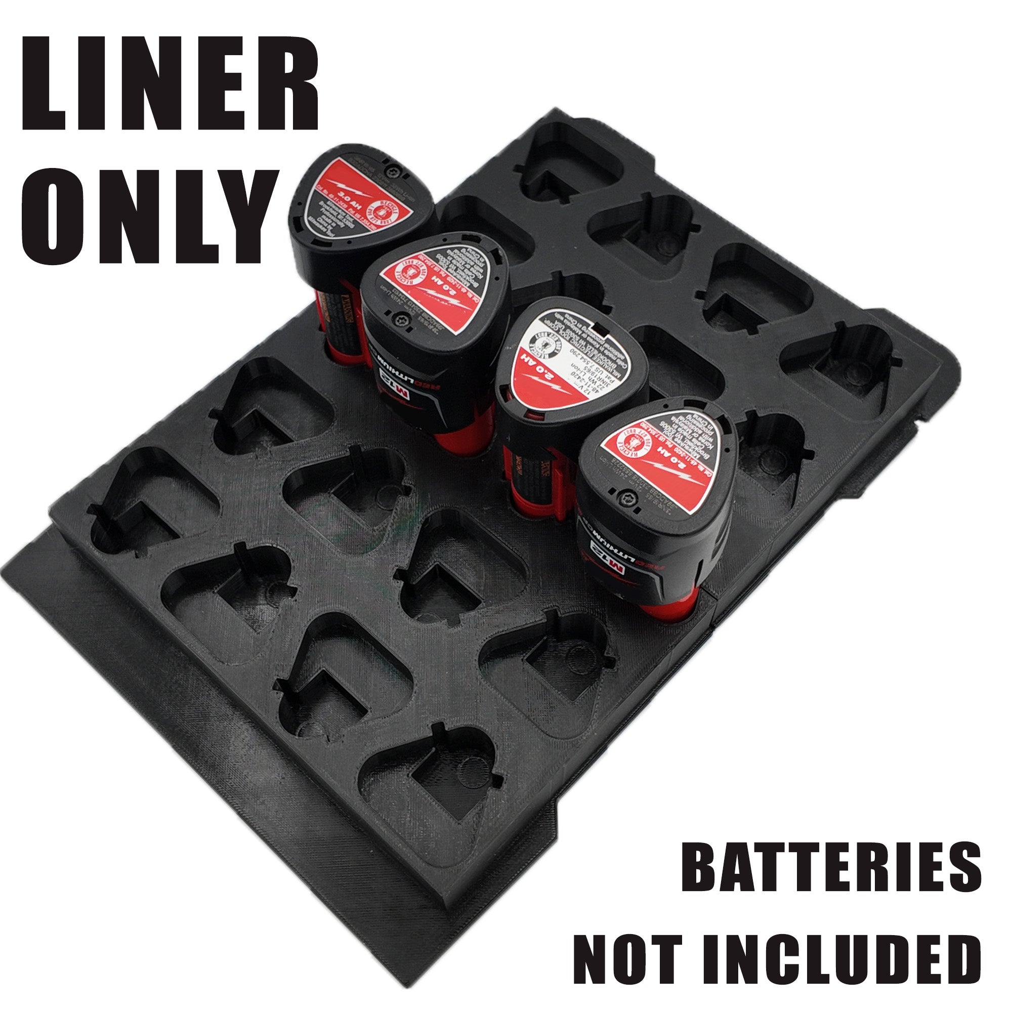 Milwaukee M12 Small Battery Organiser for Compact Packout