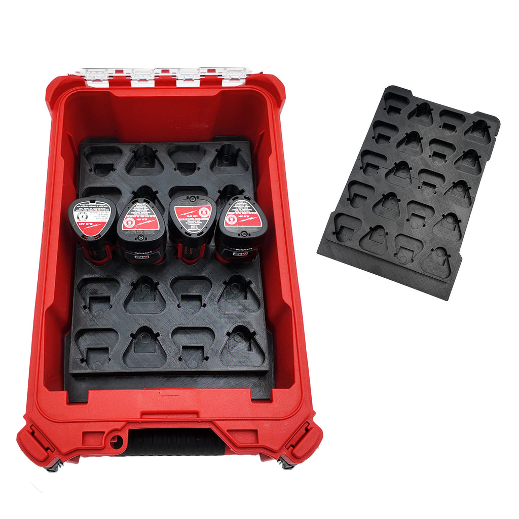 Milwaukee M12 Small Battery Organiser for Compact Packout