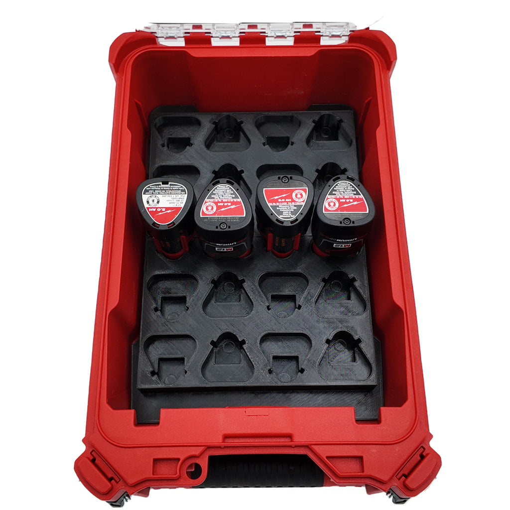 Milwaukee M12 Small Battery Organiser for Compact Packout